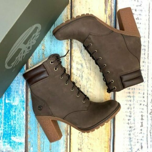 Timberland Women's Tillston Dark Brown Leather Boots A2DXD ALL SIZES